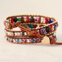 Living Heart Jasper Wrap Bracelet – Elyra