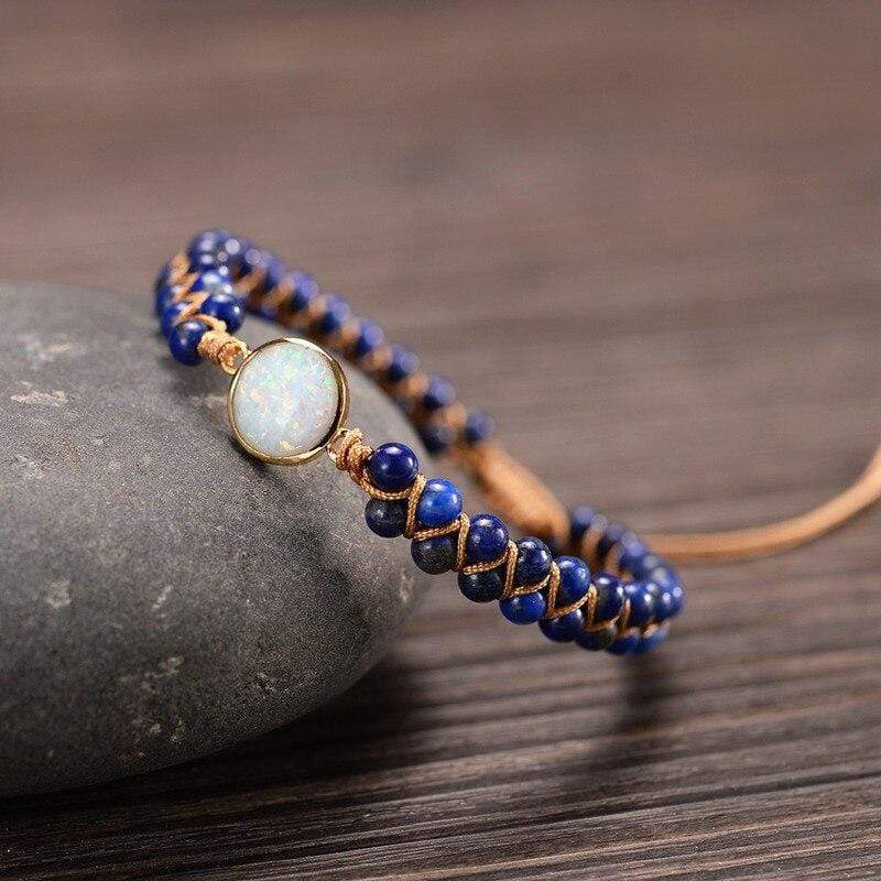 Amethyst-Opal Yoga Armband – Aurielle