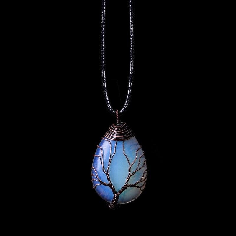 Opalite Drop Necklace – Elisia