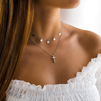 Cross Pendant Necklace - Isabella