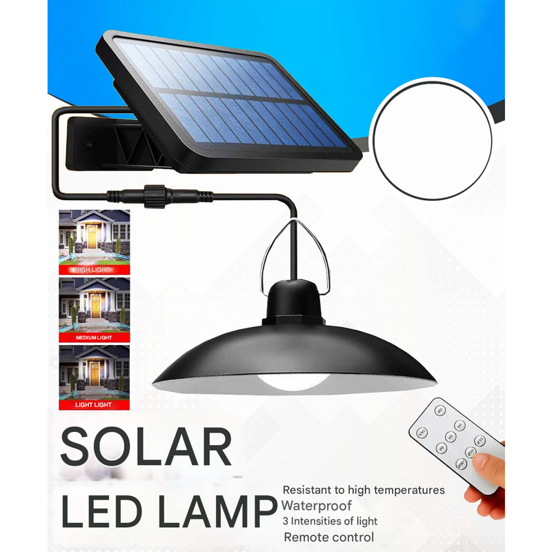 Drahtloses Solar-LED-Lampenset mit Fernbedienung – TwinRay