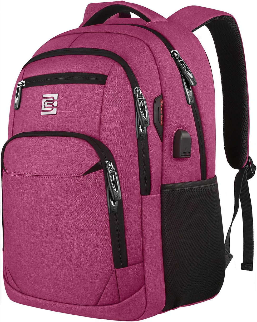 Slim anti-theft laptop backpack with USB charging port