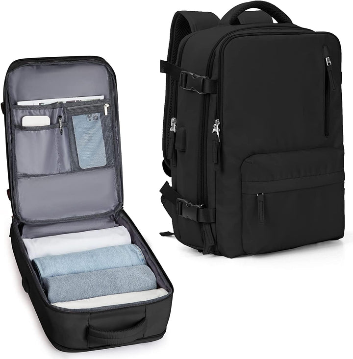 40L vanntett reisesekk med skofag og USB-tilkobling – Egnet for 14”-bærbare datamaskiner
