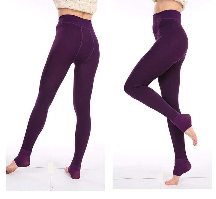 Fleece-Lined Winter Leggings - Elsa
