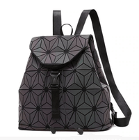 Reflective Color-Changing Geometric Backpack for Women