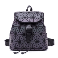 Reflective Color-Changing Geometric Backpack for Women