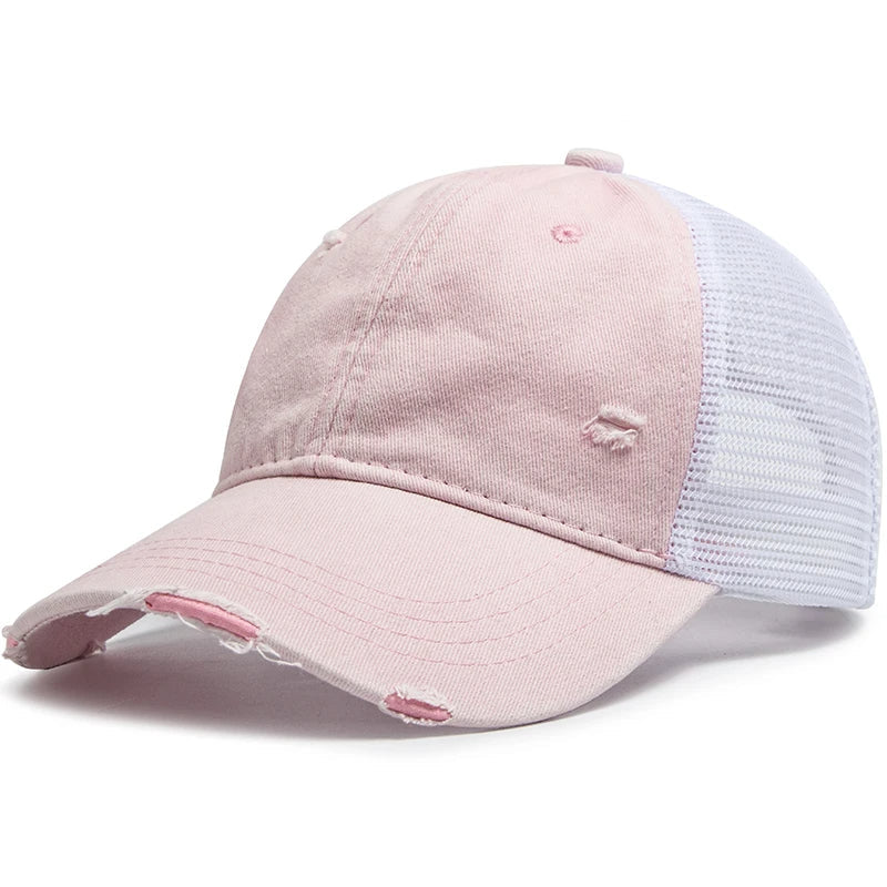 Cap with Braid Opening & Mesh Design – Buy 1, Get 1 Free – Liora