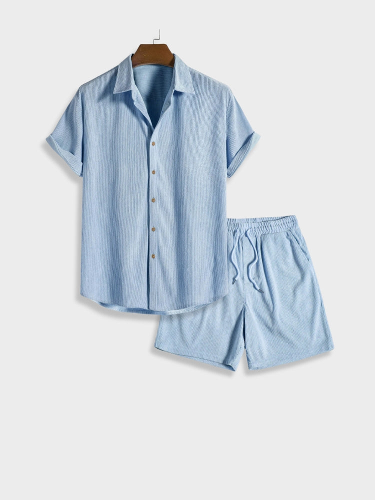 Pantalones cortos de pana para hombre con cierre de botón – Sven