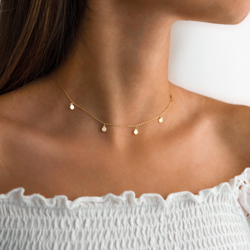 Necklace with small circles - Aylin