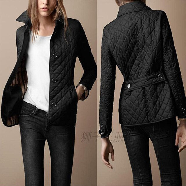 Padded Women's Jacket with Buttons – Elin
