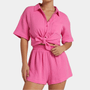 Zweiteiliges Damen Sommer Set mit Hemd und Shorts – Noemi