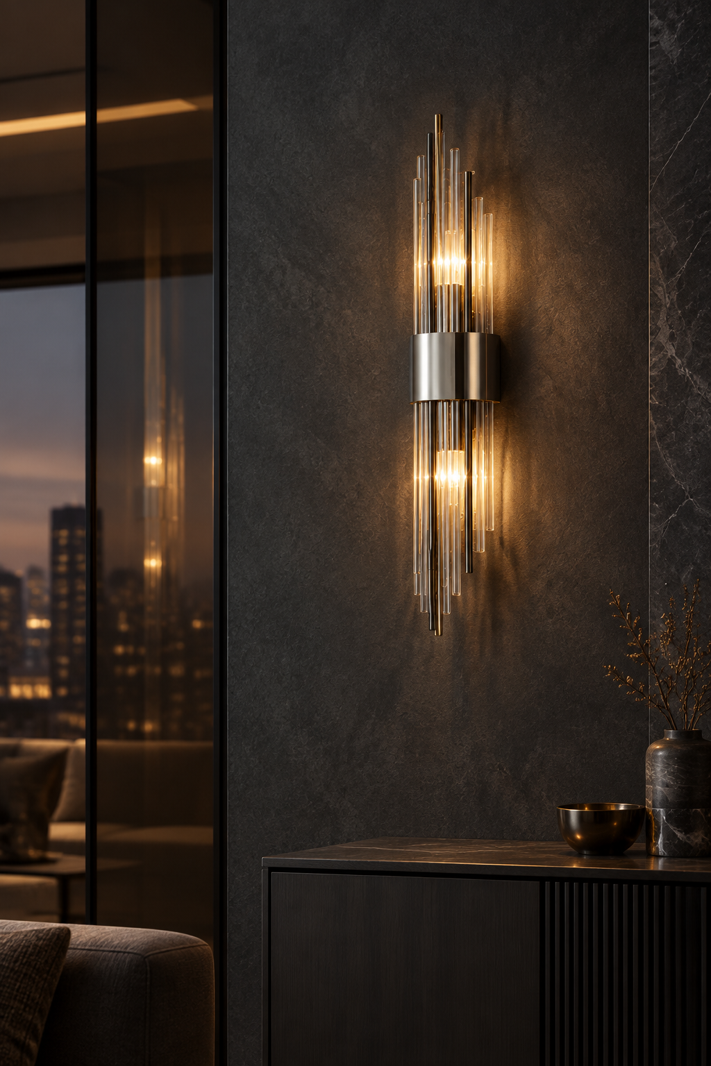 LED wall lamp in gold or black – Luméra