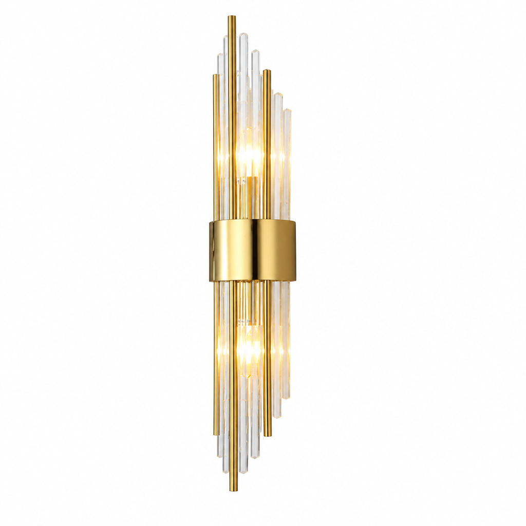 Crystal LED wall lamp for atmospheric lighting – Veloria