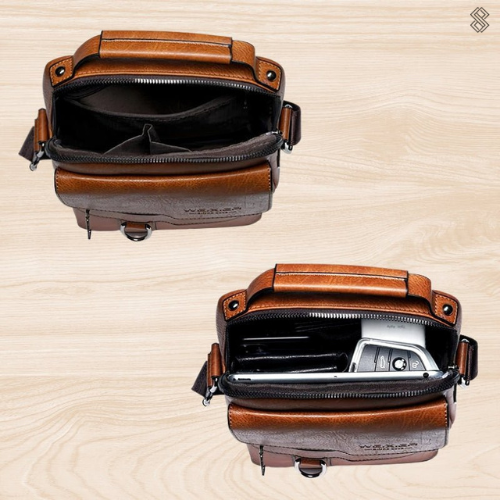Bolso de hombro de cuero lujoso para mujer - Elena