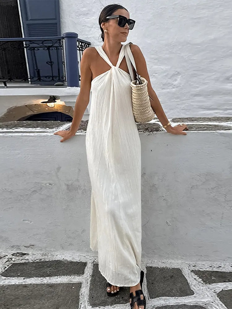 Trendy sleeveless summer dress with loose fit – Mikayla