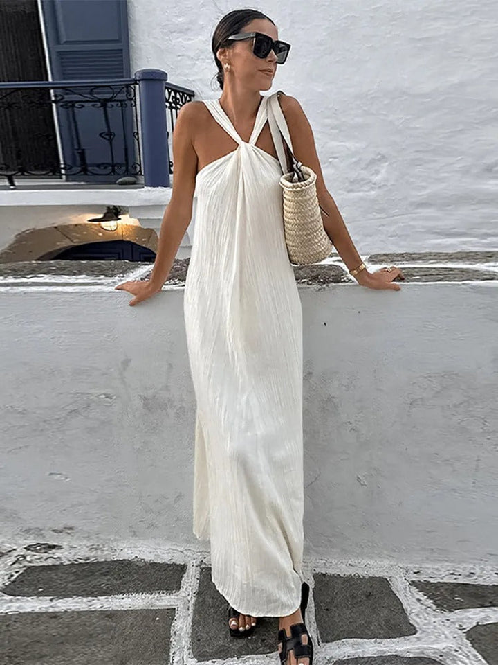 Trendy sleeveless summer dress with loose fit – Mikayla