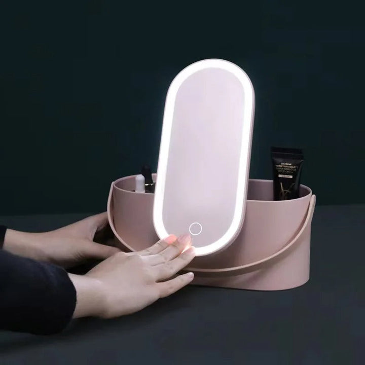Maletín de maquillaje con espejo LED - Lumivault