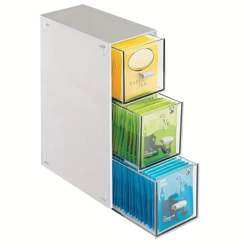 Tea and Kitchen Organizer with Drawer - Livvy