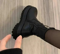 Damen Plattform Chelsea Stiefeletten mit warmer Fütterung – Liora
