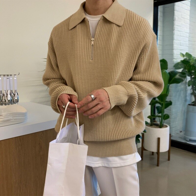 Men's Sweatshirt with Zipper Collar – Jonas