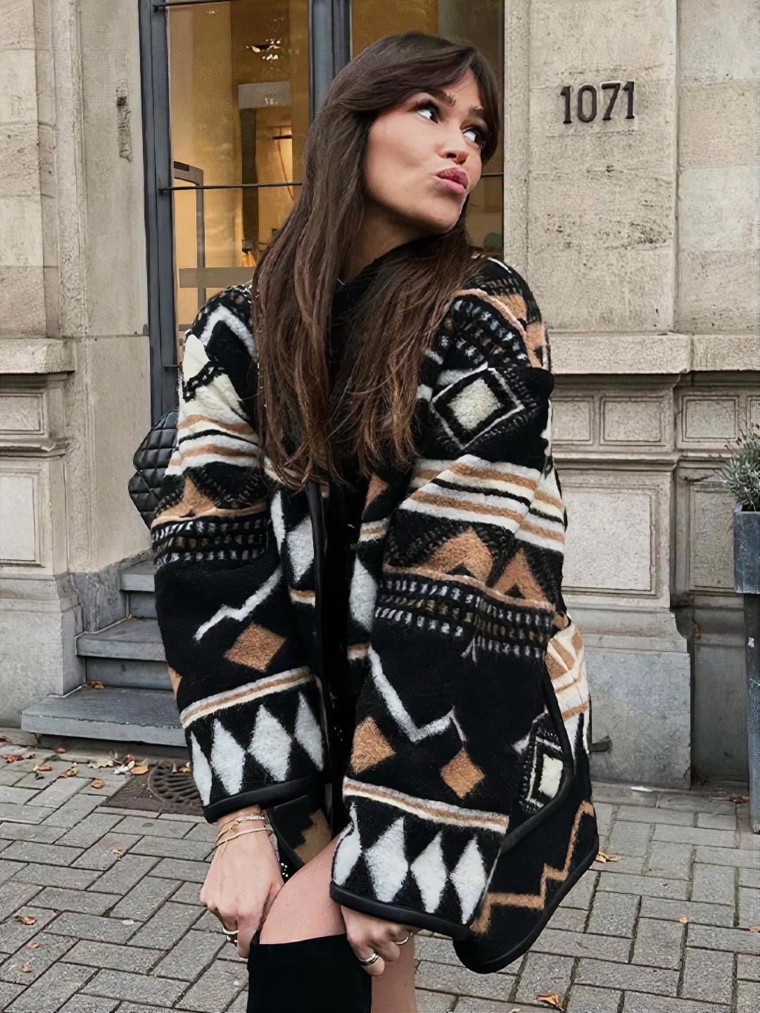 Women's autumn jacket with print – Amaris