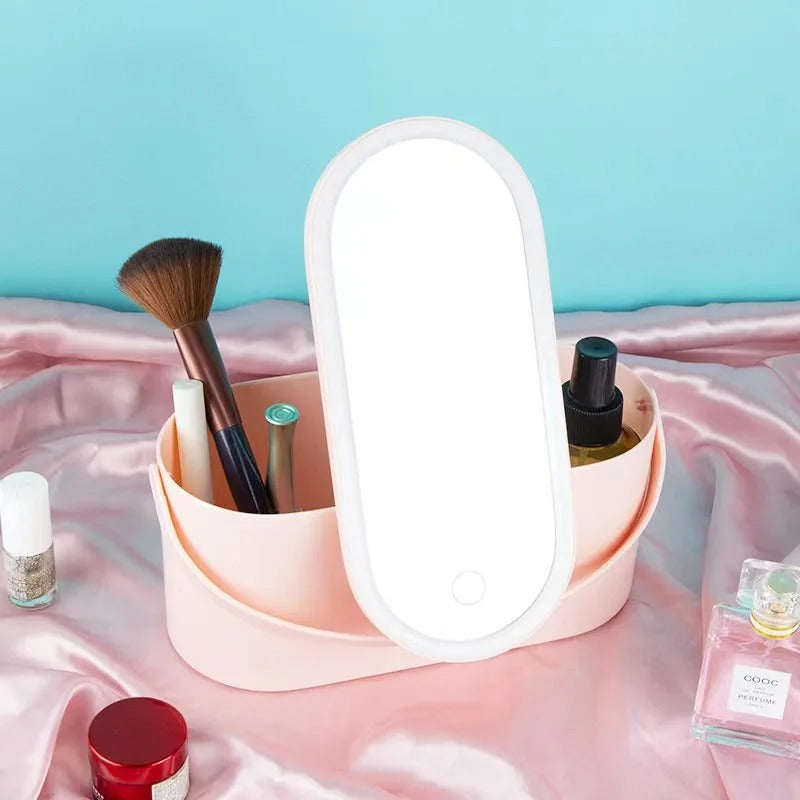 Maletín de maquillaje con espejo LED - Lumivault