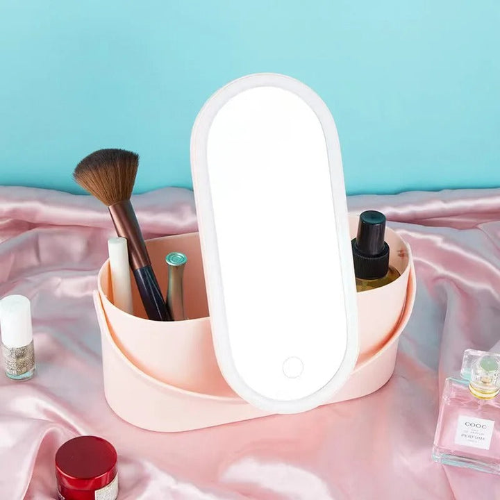 Maletín de maquillaje con espejo LED - Lumivault
