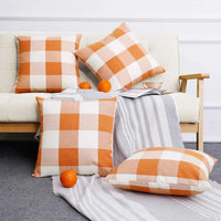 Cozy Plaid Pillowcase in Country House Style – Autumn Plaid