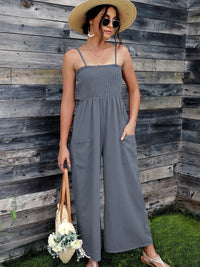Sommerlig damejumpsuit med spaghetti-stropper i vintage-stil - RetroLuft