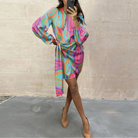 Elegant Printed Summer Dress – Elodie