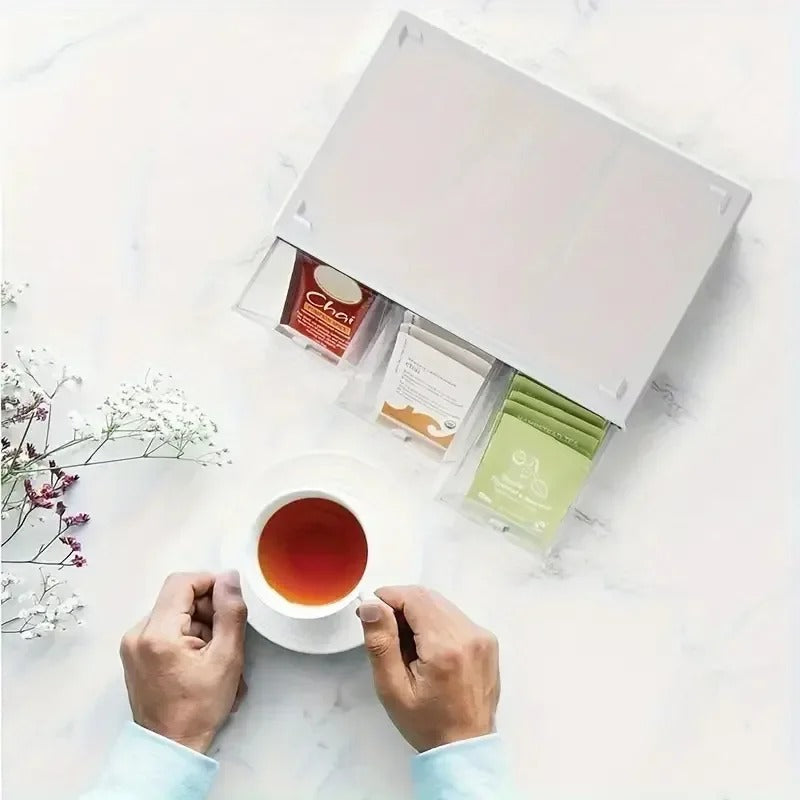 Tea and Kitchen Organizer with Drawer - Livvy