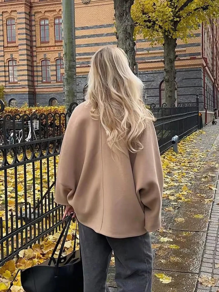 Oversized stilfuld damejakke - Amara