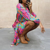 Elegant Printed Summer Dress – Elodie