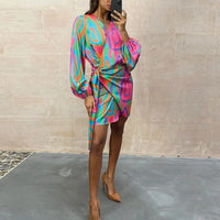 Elegant Printed Summer Dress – Elodie