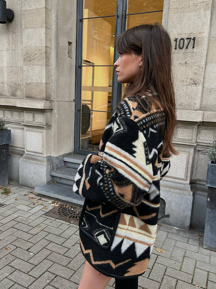 Women's autumn jacket with print – Amaris