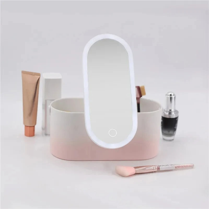 Maletín de maquillaje con espejo LED - Lumivault