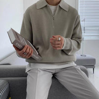 Men's Sweatshirt with Zipper Collar – Jonas