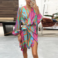 Elegant Printed Summer Dress – Elodie