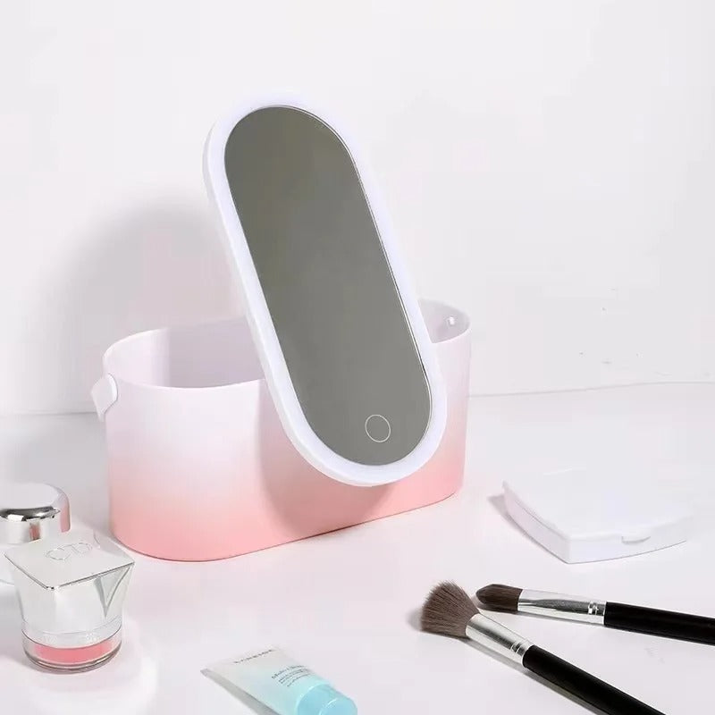 Maletín de maquillaje con espejo LED - Lumivault