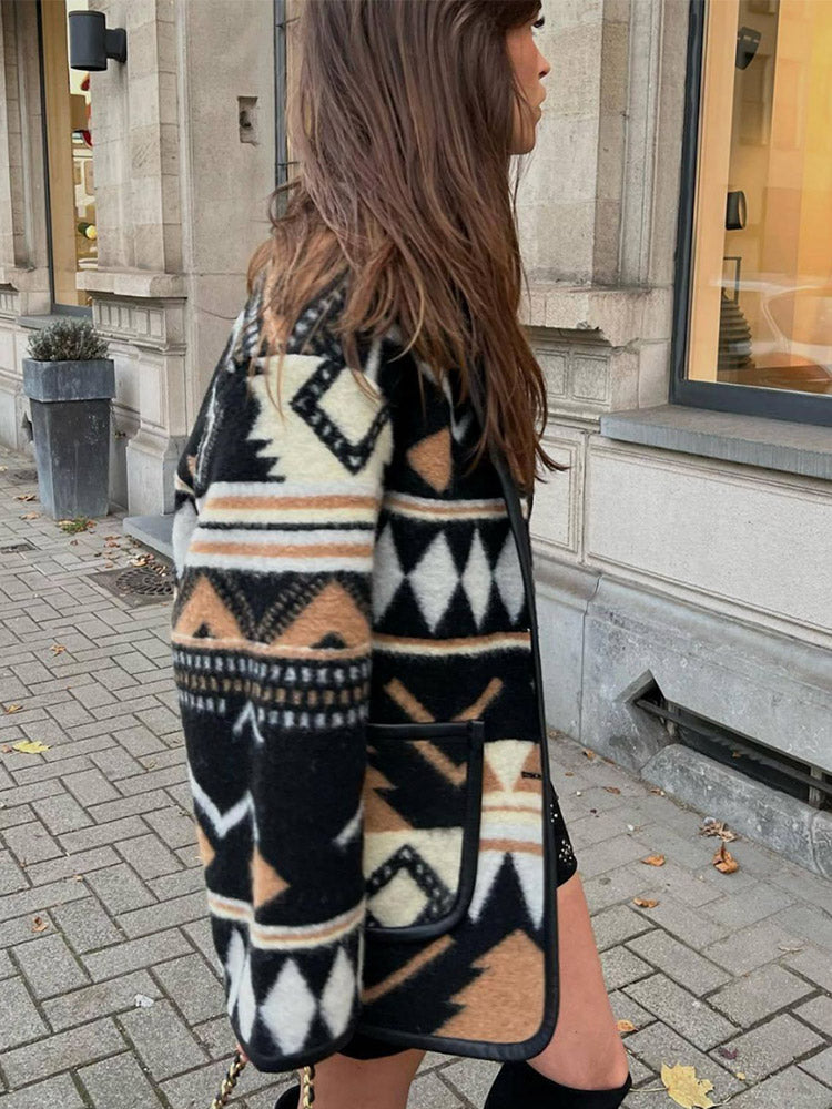 Women's autumn jacket with print – Amaris