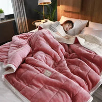 Warme Flanell-Korallfleece-Decke für Herbst & Winter – CosyBlanket