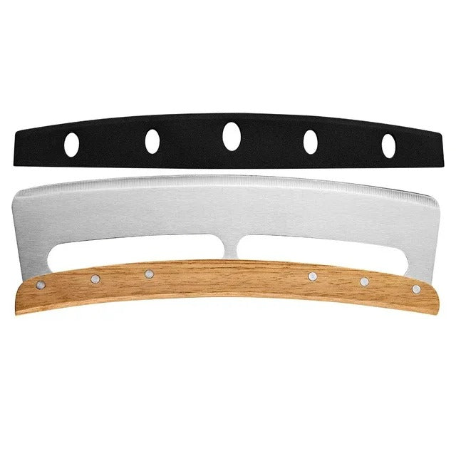 Cortador de pizza grande con cuchilla curva de acero inoxidable (35 cm) - Bruno