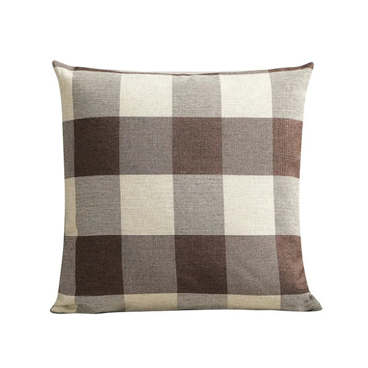Cozy Plaid Pillowcase in Country House Style – Autumn Plaid