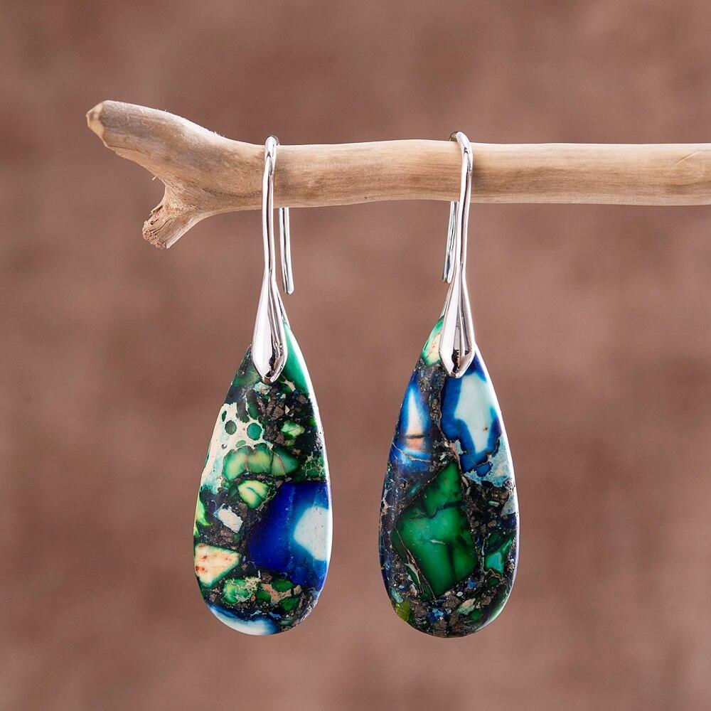 Teardrop Earrings with Natural Grounding - Sylvara