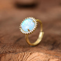 Mystical Shine Cocktail Ring – Elowen