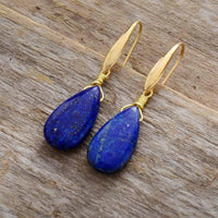 Pendientes de lapislázuli azul profundo de los soñadores - Selene