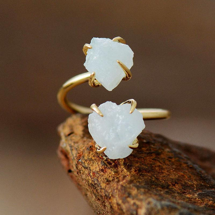 Unique Raw Gemstone Ring - Mira