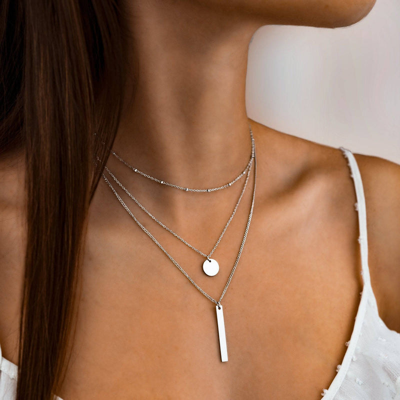 Layered Triple Necklace - Elise