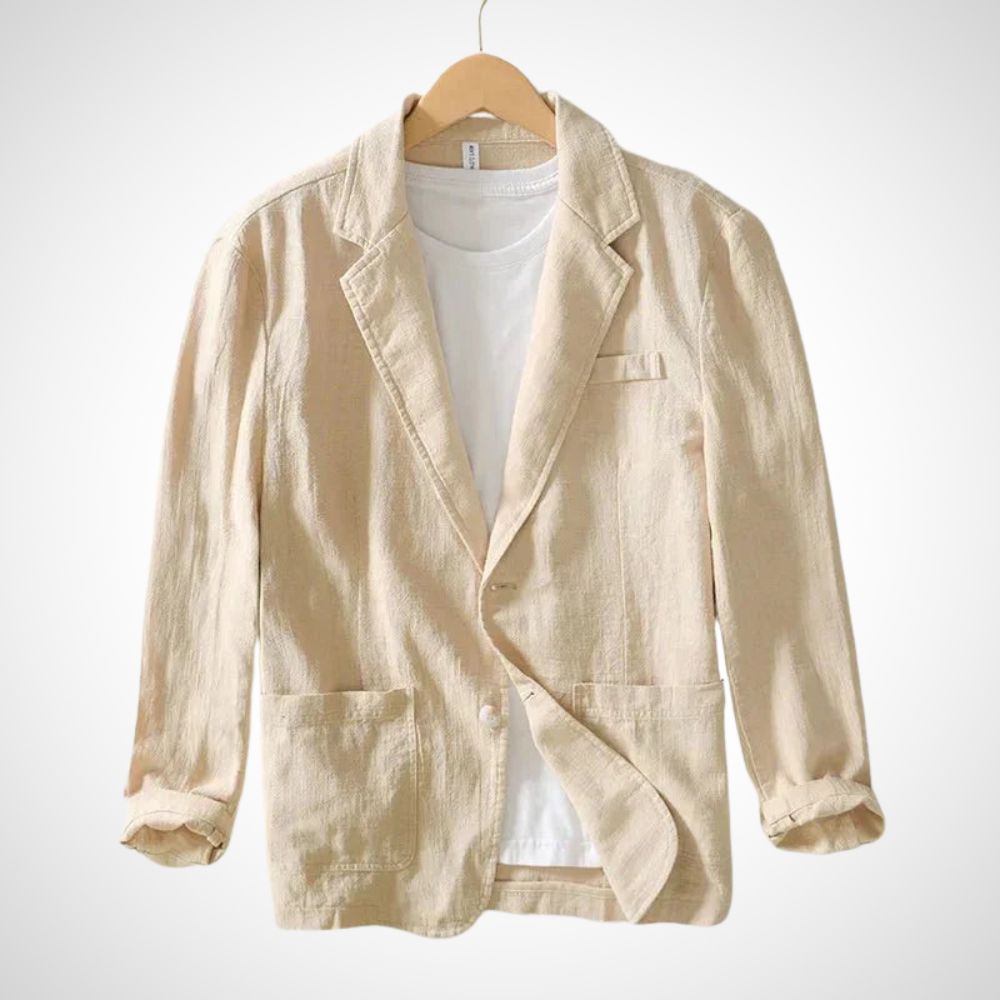 Light men's linen blazer made from cotton blend – Julian