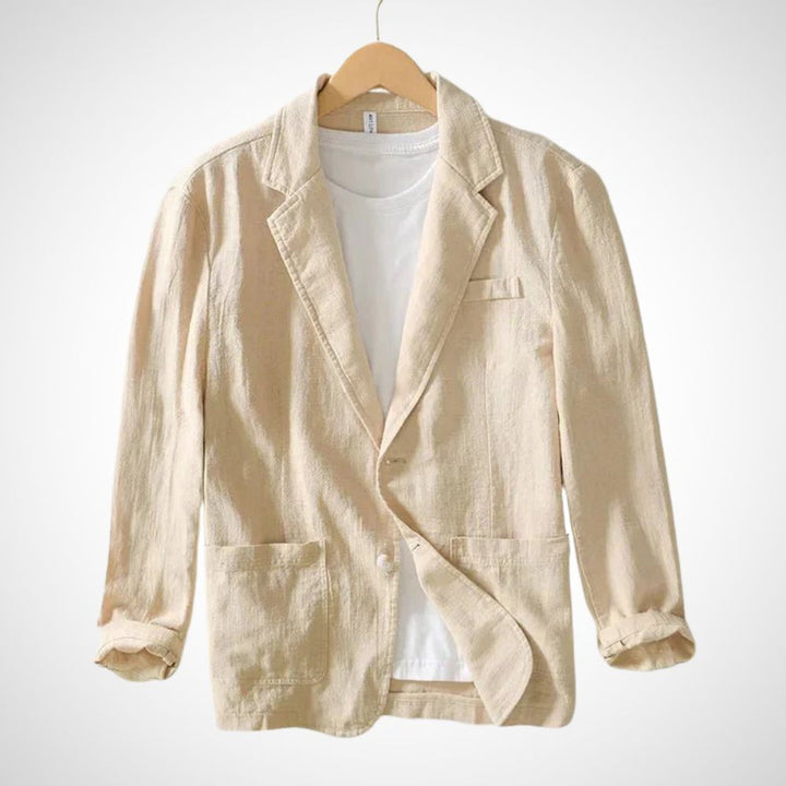 Light men's linen blazer made from cotton blend – Julian